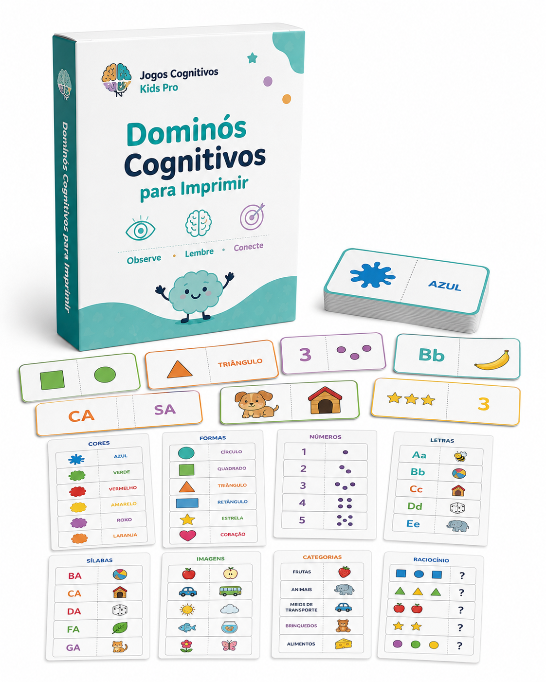 Dominós Cognitivos para Imprimir